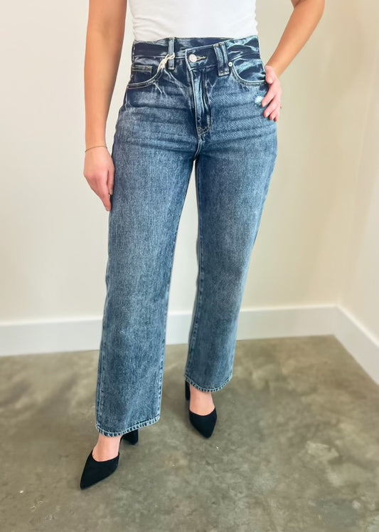 Kan Can USA High Rise 90's Wide Leg Straight Jeans